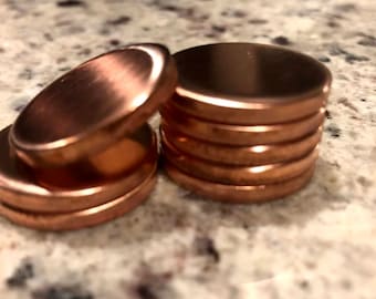 Copper Heavy Duty Discs - 8 Gauge - 1/8" thick