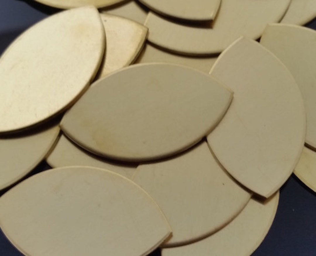 Brass Football / Eye / Leaf / Rugby Ball Shape 20 Gauge Etsy