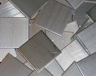 Nickel Silver Squares - 20 Gauge, stamping blanks, metal stamping blanks, square blanks, Bopper, German Silver, stamping sheet, stamp sheet