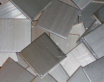 Ferrous Stainless Squares/Tags - 22 Gauge, stamping blanks, metal stamping blanks, Bopper, magnetic force blanks, stamping sheet