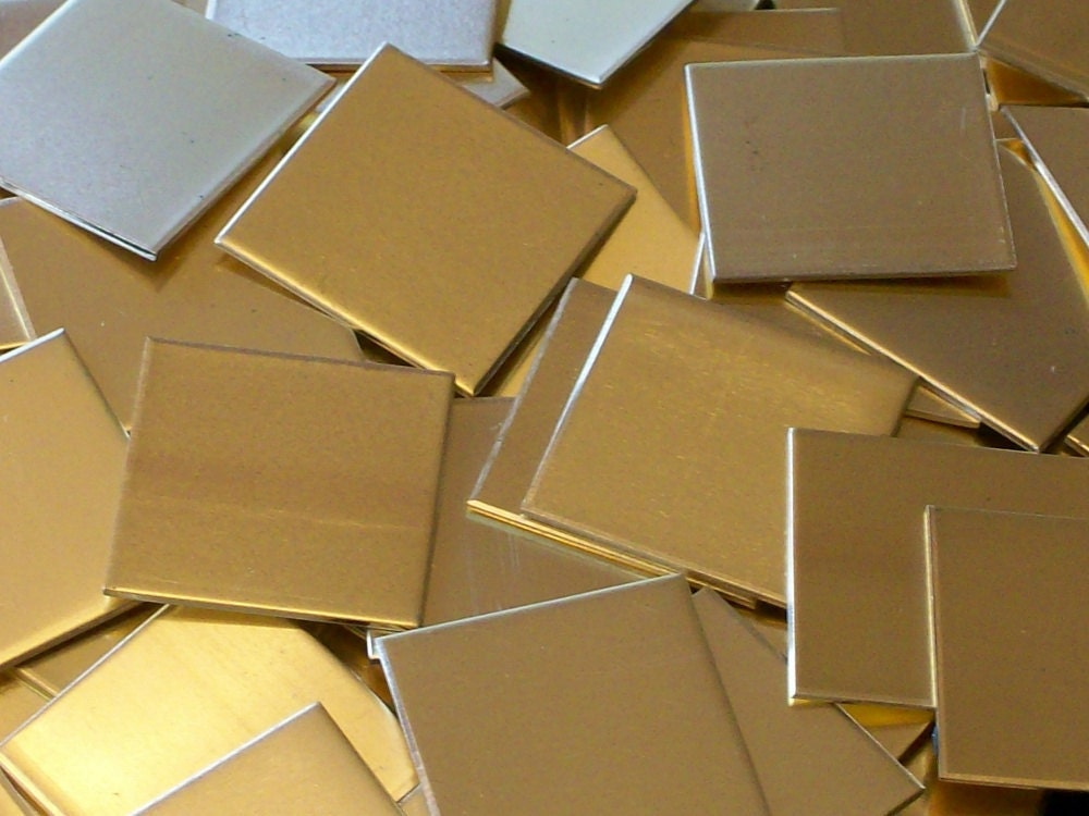 NuGold Quadrate - 22 Gauge, verschiedene Größen - 1 1/2", 1 1/4", 1", 7/8", 3/4" oder 1/2" Quadrate - Drop Down Menü, Made in USA!"