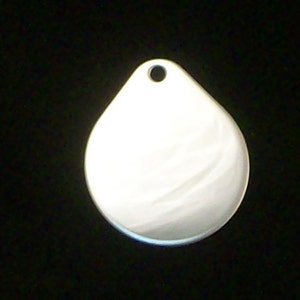Stainless Steel Tear Drops - 3/4" x 7/8" x 18 gauge - Qty 5 - Sale Item