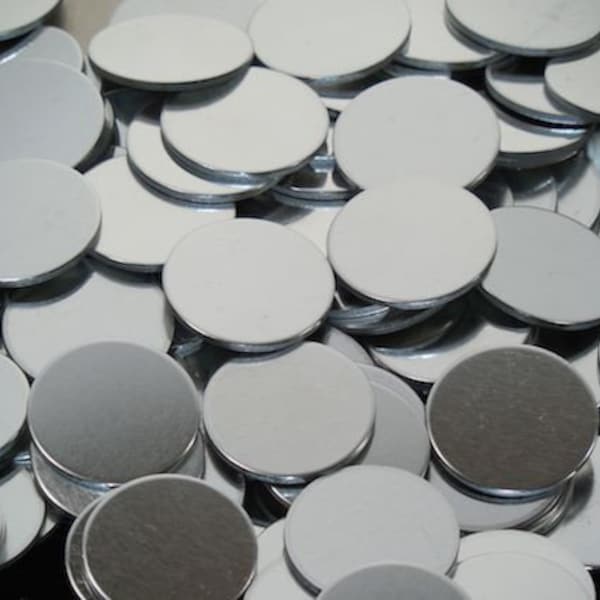 14 Gauge - Pewter Disc Stamping Blanks - various sizes: 3" - 3/8" - Use drop down menu to view price, quantities and size