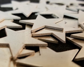 Nickel Silver Star Stamping Blanks - 14 gauge, five sizes available between 3/4" - 1 1/2", use drop down menu to choose, USA Made