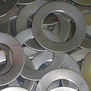 Nickel Silver Washers - 16 Gauge, stamping blank, All Sales Final