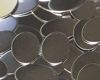 Nickel Silver Ovals - 18 Gauge - Qty 3 - various sizes available -  use the drop down menu for price, quantity and size