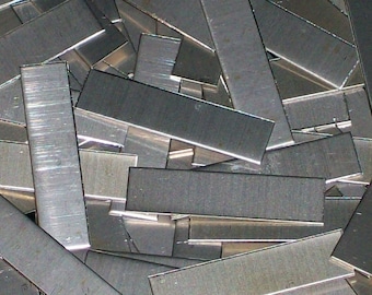 Nickel Silber Anhänger - 18 Gauge, Stanzrohlinge, Metall Anhänger, Rechteckige Rohlinge, Neusilber Streifen, Neusilber Blech Streifen, Bopper*