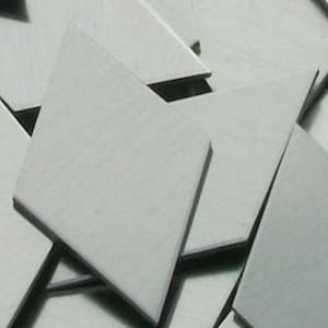 Aluminum Diamonds - 5/8&quot; x 1&quot; x 18 Gauge,metal stamping blanks, geometric blanks, hand stamping blanks, stamping supplies, embossing