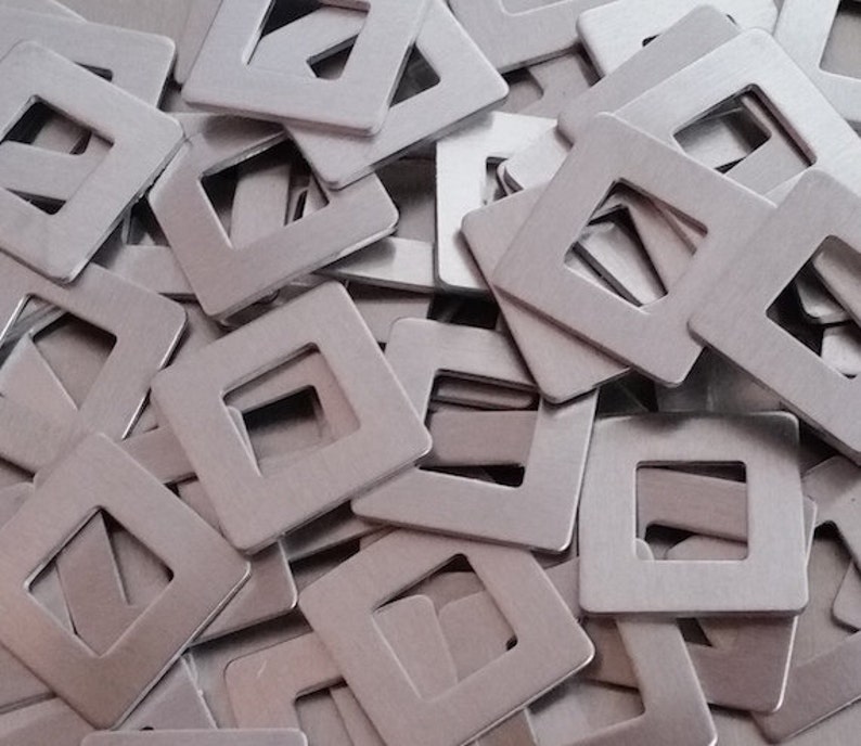 Aluminum Square Washers 16 Gauge Qty 5 Aluminum Hand Etsy