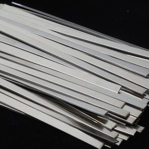 Nickel Silver Cuff Stamping Blanks - 20 Gauge - Qty 2, 1/8"-2" wide and 4"-12" long, use drop down menu to choose, USA Made!