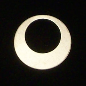 Nickel Silver Offset Washers - 3/4" x 3/8" x 20 Gauge - Qty 5