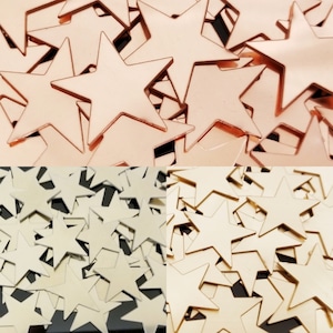 Brass Star Stamping Blanks,  metal stamping blanks, shape blanks, stamping blanks, stamping supplies, stars stamping blanks, Bopper