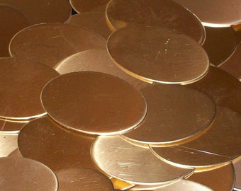 NuGold Ovals - 22 Gauge - Qty 5, stamping blanks, metal stamping blanks, oval blanks, metal working blanks, Bopper, commercial gold blanks