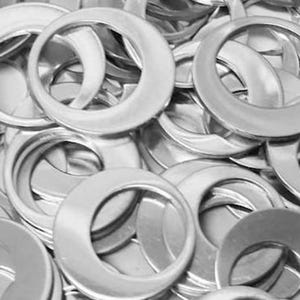 Pewter Offset Washers Blanks - 18 Gauge - Qty 5