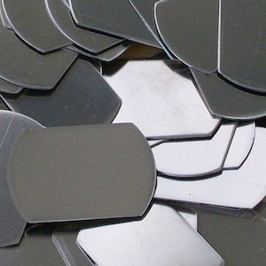 Aluminum Dog Tags - 22 Gauge - Various sizes available, please use drop down menu to make you size selection, army tags - Sale Item x