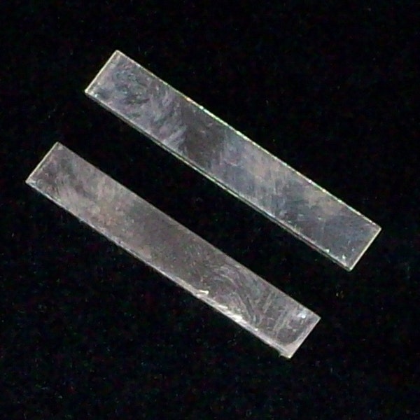 Sterling Silver Tags - 1/4" x 2" x 14 Gauge, .25" x 2", 14 gauge sterling rectangular tags, silver stamping bars, sterling plates