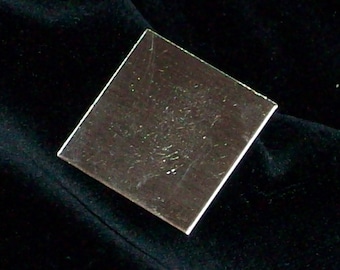 Sterling Silver Squares - 26 Gauge, stamping blank, metal stamping blank, square blank, sterling sheet, Bopper, rectangular blank, embossing