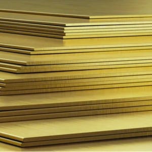 Solid Brass Sheet Stock Mill Finish C260 - 14 - 24 Gauge