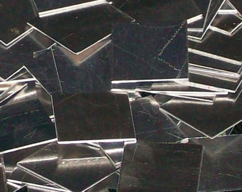 Aluminiumquadrate - 18 Gauge, verschiedene Größen, Metall-Handstanzrohling, quadratische Bleche, rechteckige Rohlinge, - Drop-Down-Menü verwenden