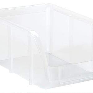 Used Iris Small Stacking Storage Bin - Qty 12, 4" wide 3" tall, 7.25" deep, Made in USA - FREE SHIPPING