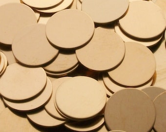 20 Gauge - Bronze Disc Stamping Blanks - various sizes: 3" - 3/8" - Use drop down menu to view price, quantity and size selection