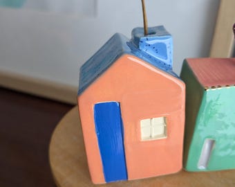 Orange XL ceramic house #2