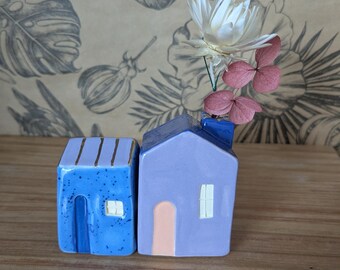 Purple XL ceramic house #8