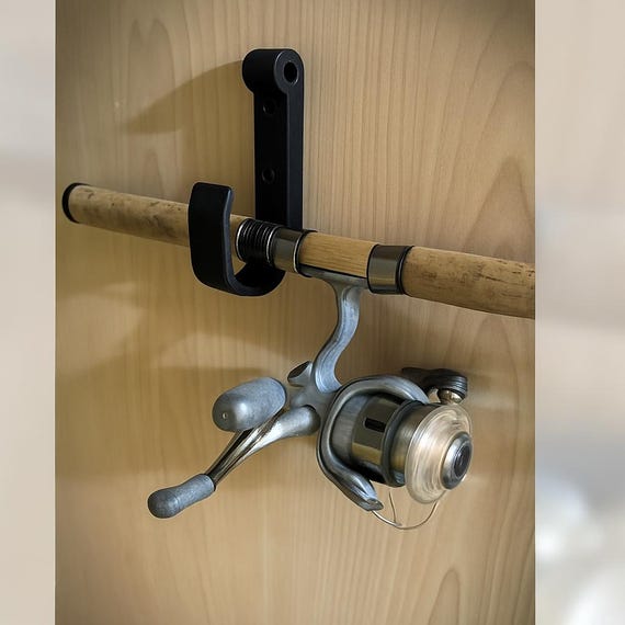 Fishing rod wall holder | Fishing pole wall rack | Set of 2 Hooks Fishing rod wall holder | Fishing pole wall rack | Set of 2 Hooks