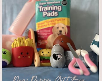 New Puppy Gift Box - New Puppy Care Package with Toys & Essentials | Practical New Puppy Starter Kit | Perfect Welcome Kit for Dog Owners