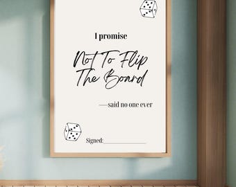 Game Night Wall Art – Printable Set of 3 Funny Board Game Prints