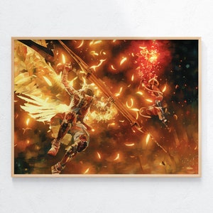 Elden Ring (20,5x25 Inch) Ungerahmter Wanddruck Spielzimmer Dekor