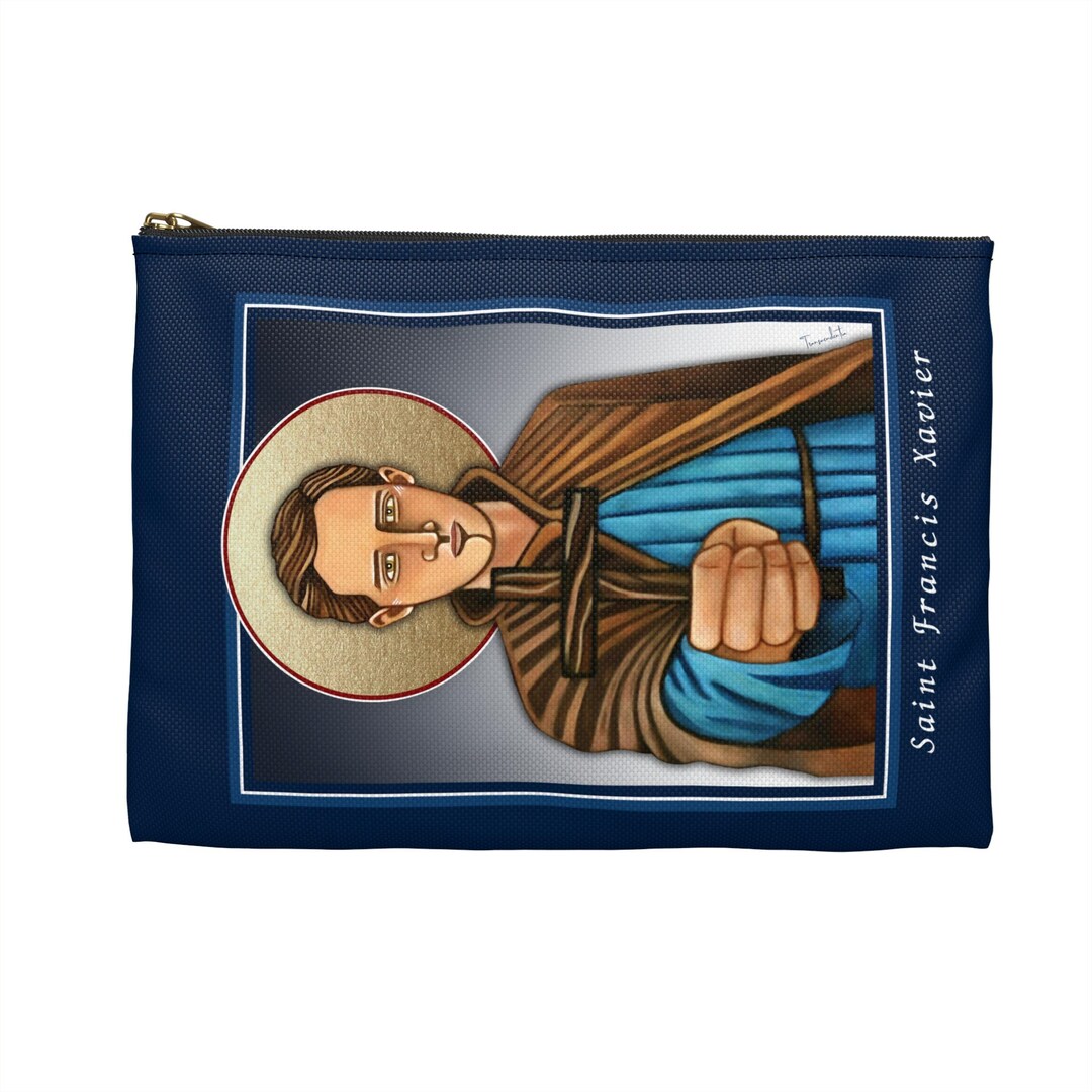 Blue St Francis Xavier Catholic Patron Saint Utility Bag, Confirmation ...