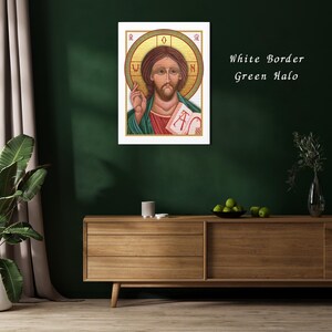 Jesus the Pantocrator Religious Icon Canvas Print, Christian Wall Art, Jesus Gifts, Christian Gifts, Religious Icons, Catholic Art