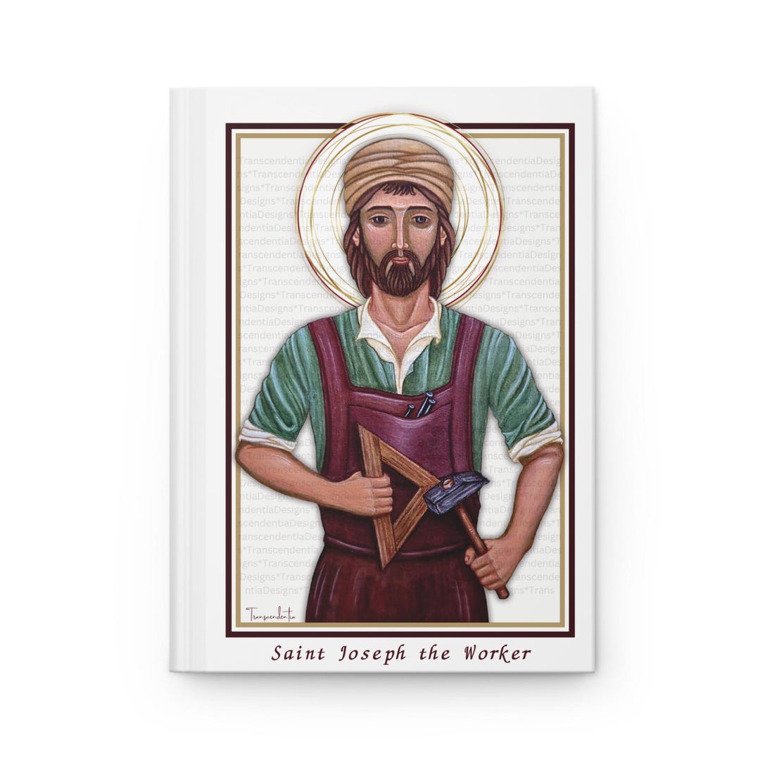St Joseph the Worker Journal, Christian Prayer, Patron Saint Gift - Etsy