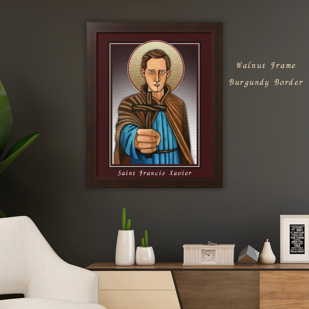 St. Francis Xavier Framed Icon Print, Christian Art, Religious Gift - Etsy