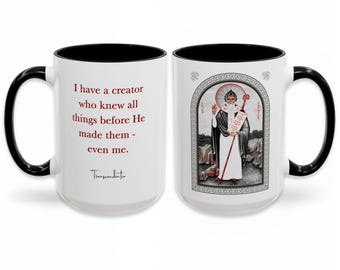 Saint Patrick Mug, Confirmation Patron Saint Gift, Catholic Icon