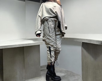 Túnica de algodón natural, blusa larga, túnica cómoda, ropa informal para mujer