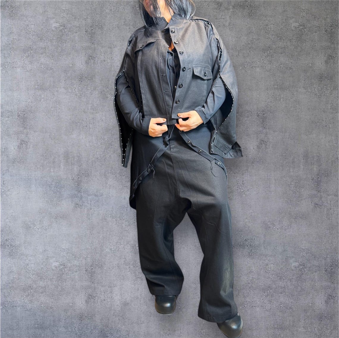 Modular Denim Jacket – Deconstructive Avantgarde Design With Detachable ...