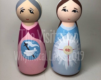 The Visitation- Wooden Pegs set