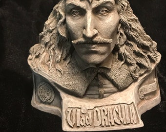 Vlad The Impaler Dracula   Vlad Tepes  bust sculpture by Thomas Kuntz