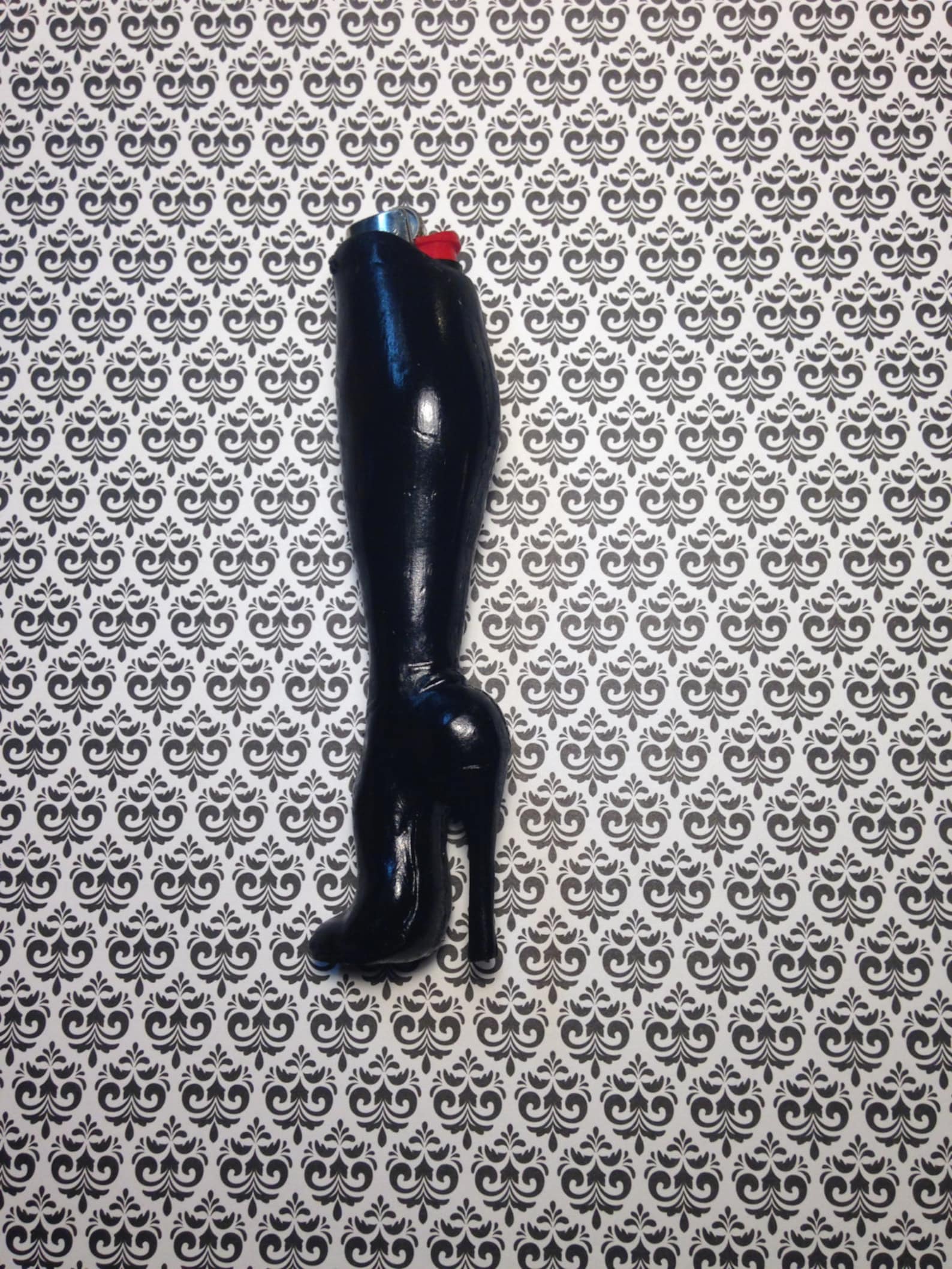 shining boots with lighter