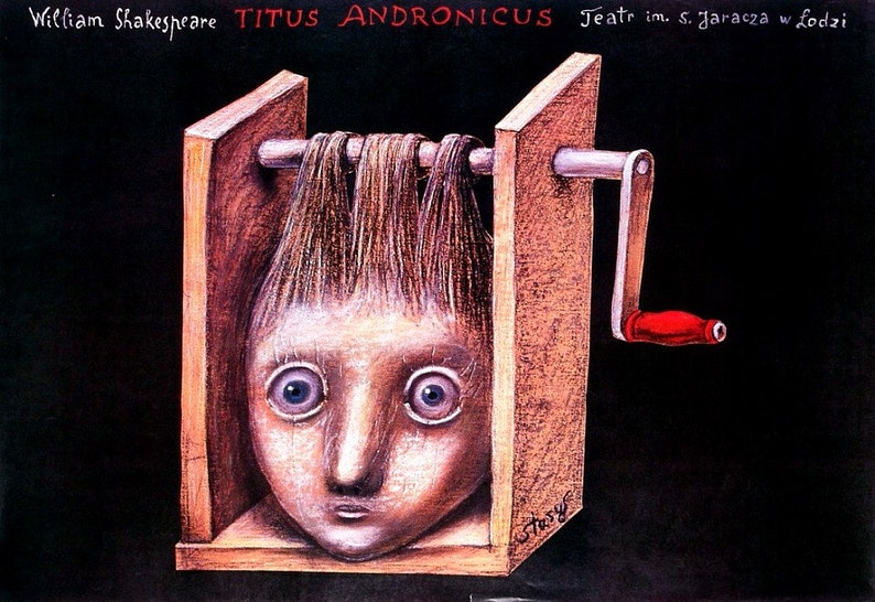 Shakespeare Titus Andronicus Poster by Stasys Eidrigevicius - Etsy