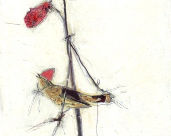 Bird Painting Collage