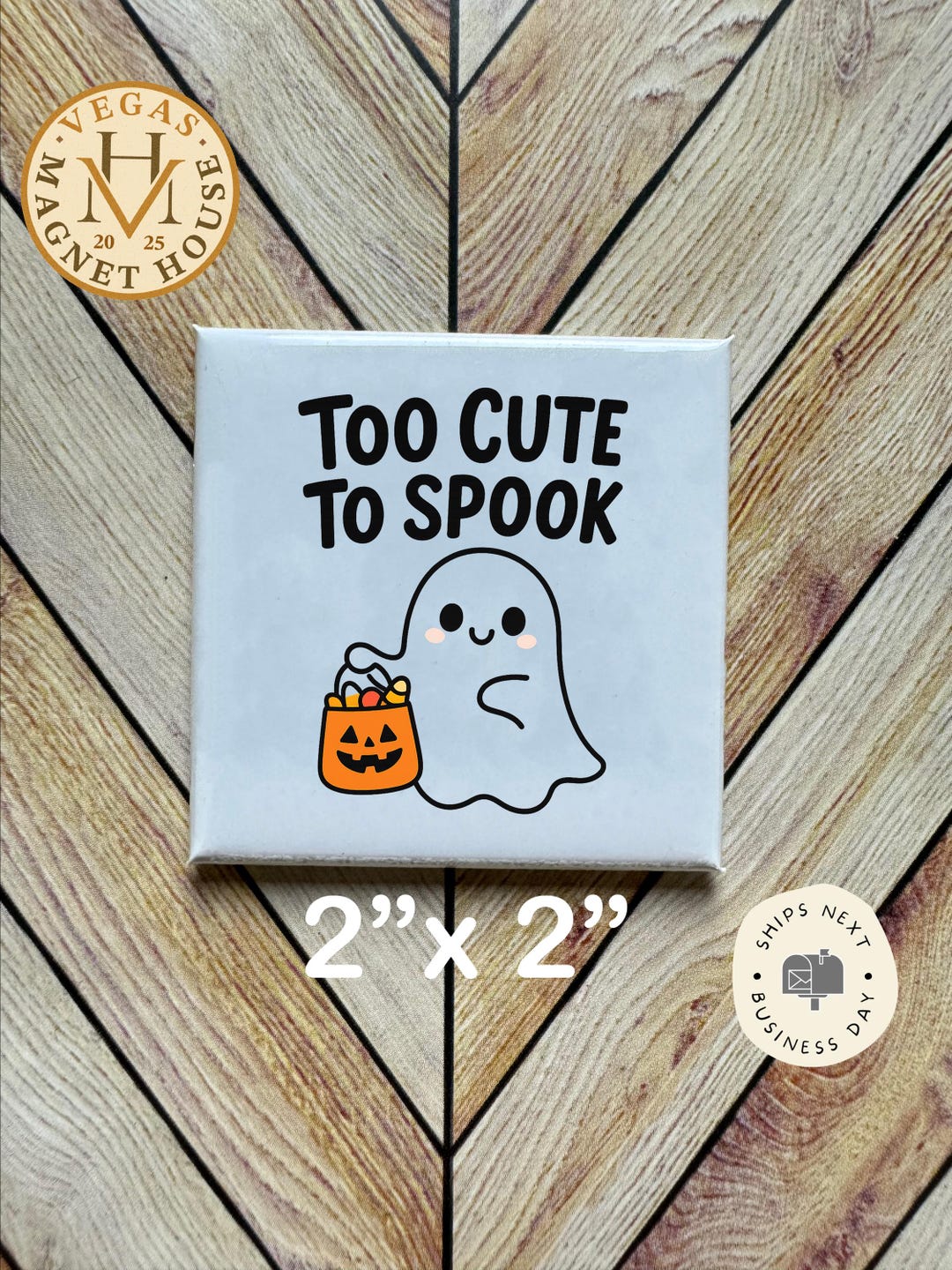 Ghost Magnet | Halloween Fridge Decor, 2x2" - Etsy