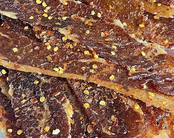 Carne seca artesanal de Poppy: fina, crujiente, dulce y picante