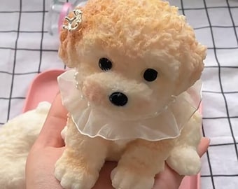 Handmade Squishy Dog Toy, Sensory Stress Relief, Comfort Toy