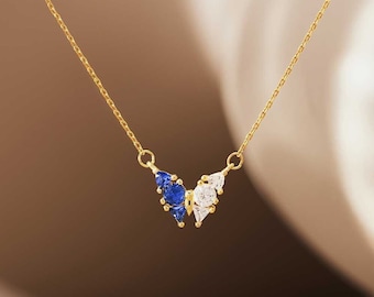 Personalised Butterfly Birthstone Necklace, Grandma Necklace, Anniversary Gift, Mother Necklace, Grandma Gift, Mothers Day Gift for Her