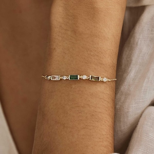 Custom Birthstone Bracelet, Anniversary Bracelet, Graduation Gift, Birthday Gift, Grandma Gift for Mom Bracelet,Mothers Day Gift for Her