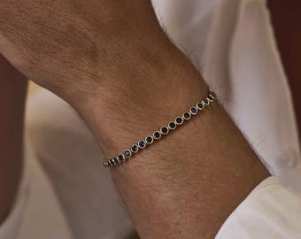 Mens Gift, Birthstone Bracelet, Custom Bracelet, Couple Bracelet, Family Gift, Boy Friend Gift for Dad, Mens Bracelet,Christmas Gift for Him