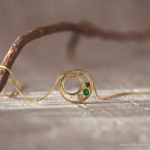 Custom Birthstone Necklace, Multiple Birthstone Necklace, Anniversary Family Gift for Mom, Bridal Gift for Grandma, Mothers Day Gift for Her